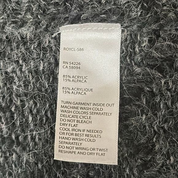 Royal Robbins Women's Mystic Andres Poncho Charcoal Gray Size L/XL - Picture 9 of 10